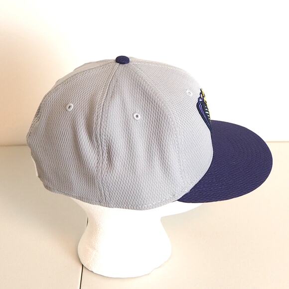 Fort Myers Mighty Mussels New Era Baseball Cap Hat Gray 59Fifty 7‎ 1/4 - Picture 4 of 8